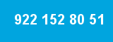 922 152 80 51 922 152 80 51